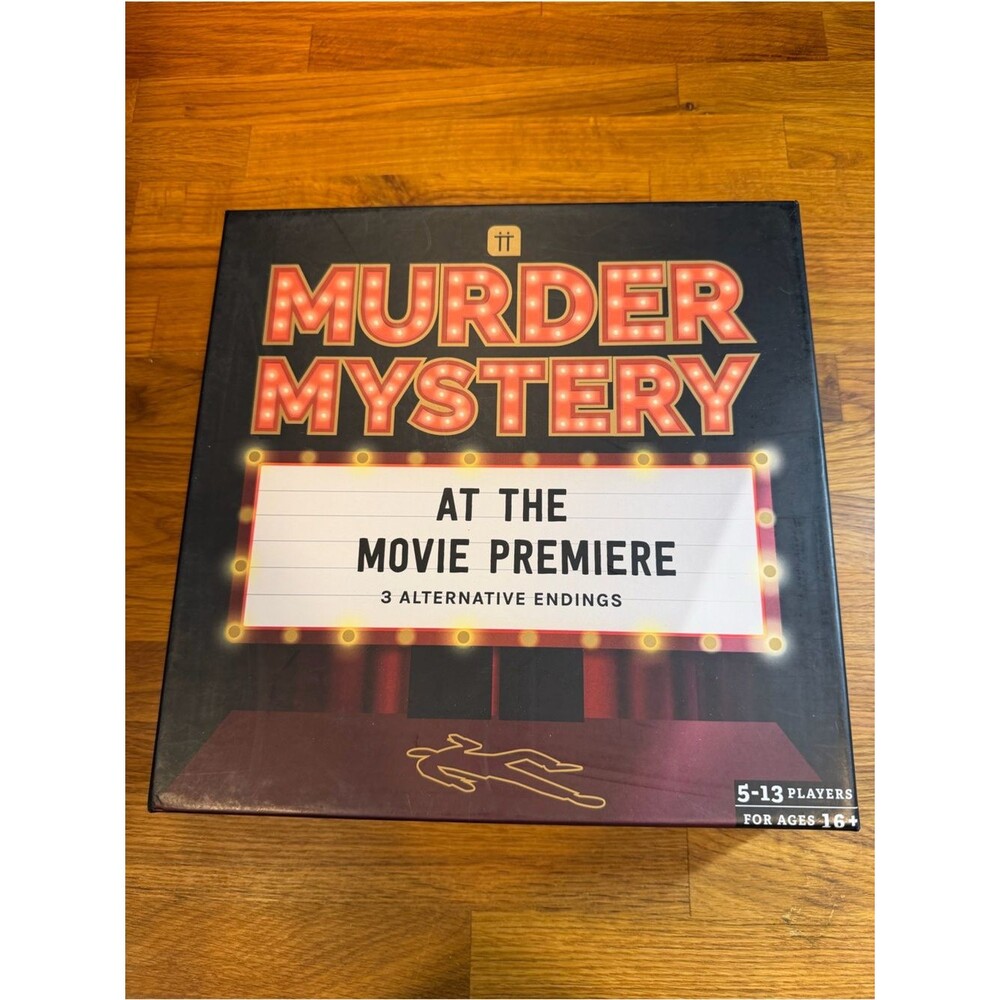 Murder Mystery At The Movie Premiere Board Game - age 16+ brand new in box